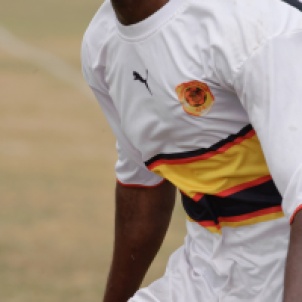 Team Angola during a friendly soccer match in Houston