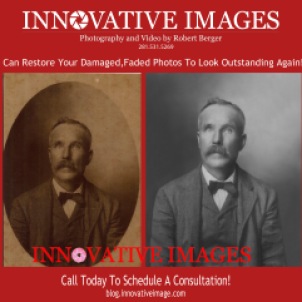 Photo Photograph Picture Restoration , we fix old faded damaged photos in color or black and white to look outstanding again! Innovative Images Photography by Robert Berger, Houston Texas
